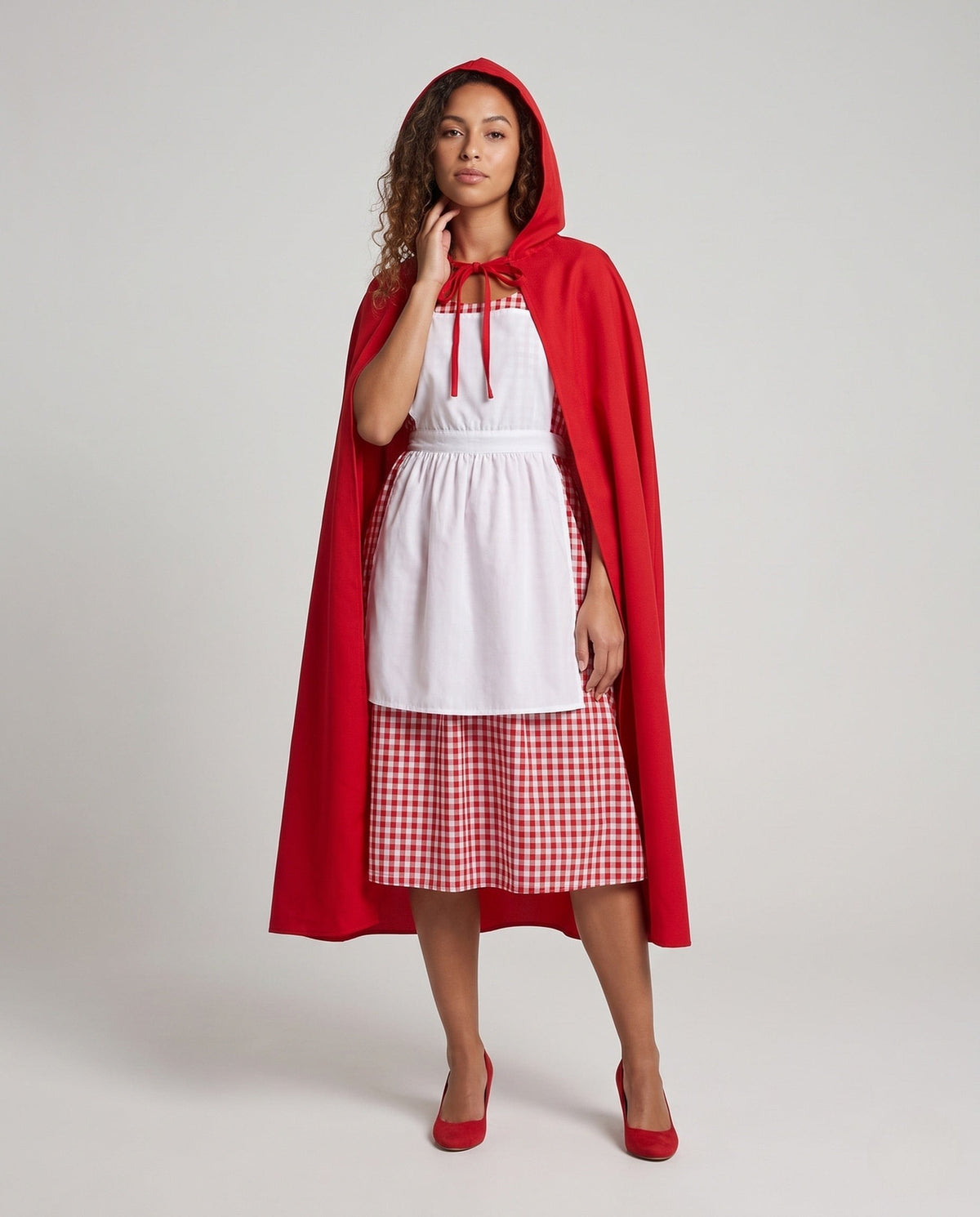 Liana Gingham Red Riding Hood Costume Dress_1