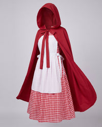 Liana Gingham Red Riding Hood Halloween Costume Dress