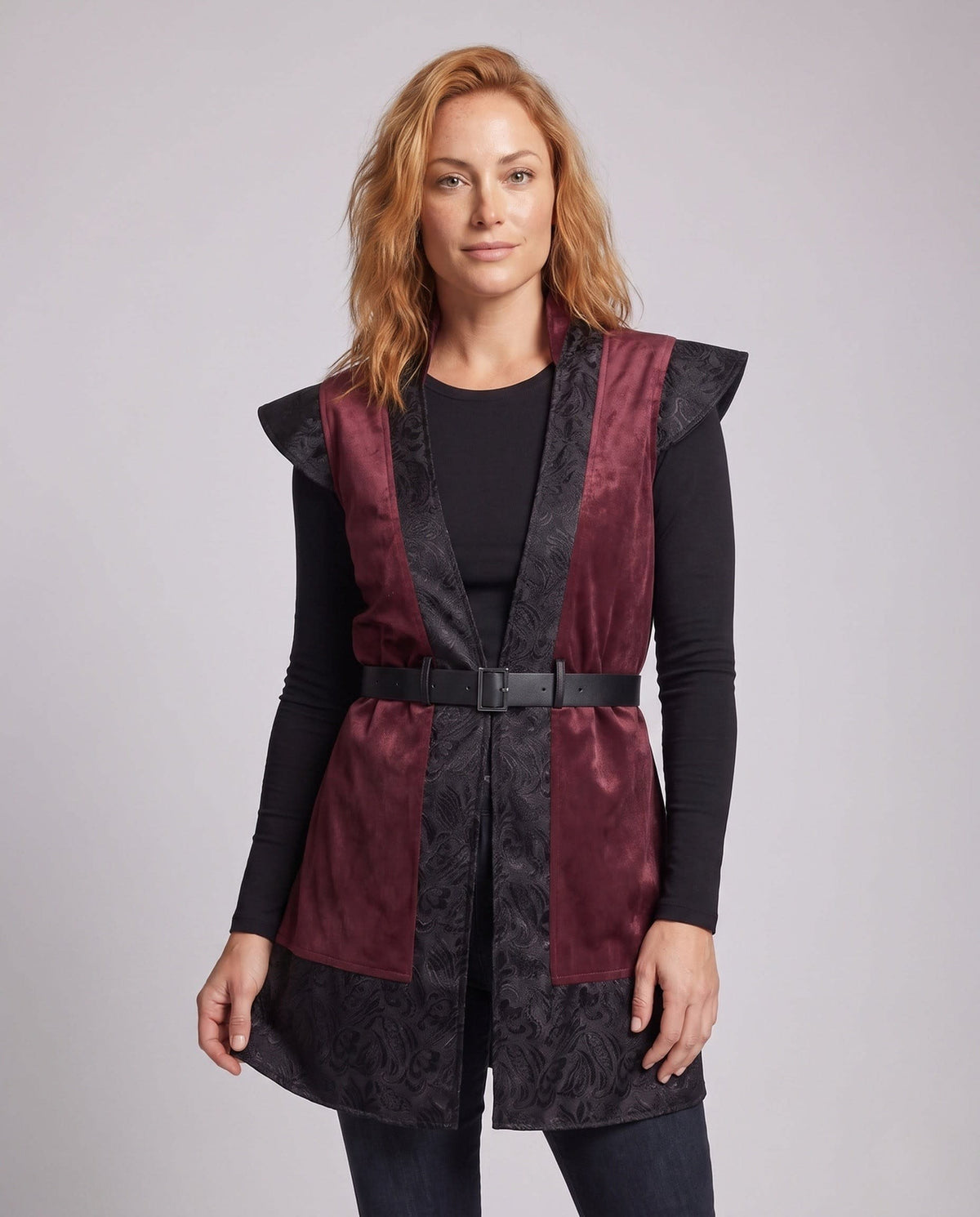 Yuna Gothic Brocade Costume Vest_2