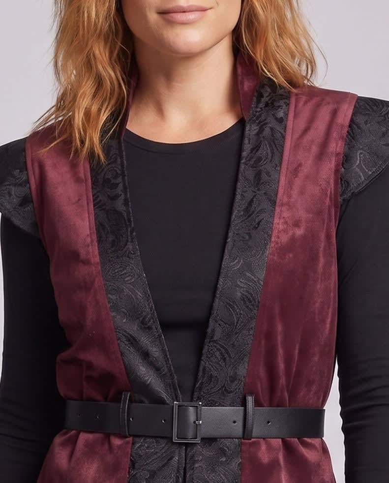 Yuna Gothic Brocade Halloween Costume Vest