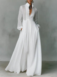 Aderyn Linen Blend Maxi Shirt Dress