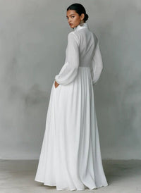 Aderyn Linen Blend Maxi Shirt Dress