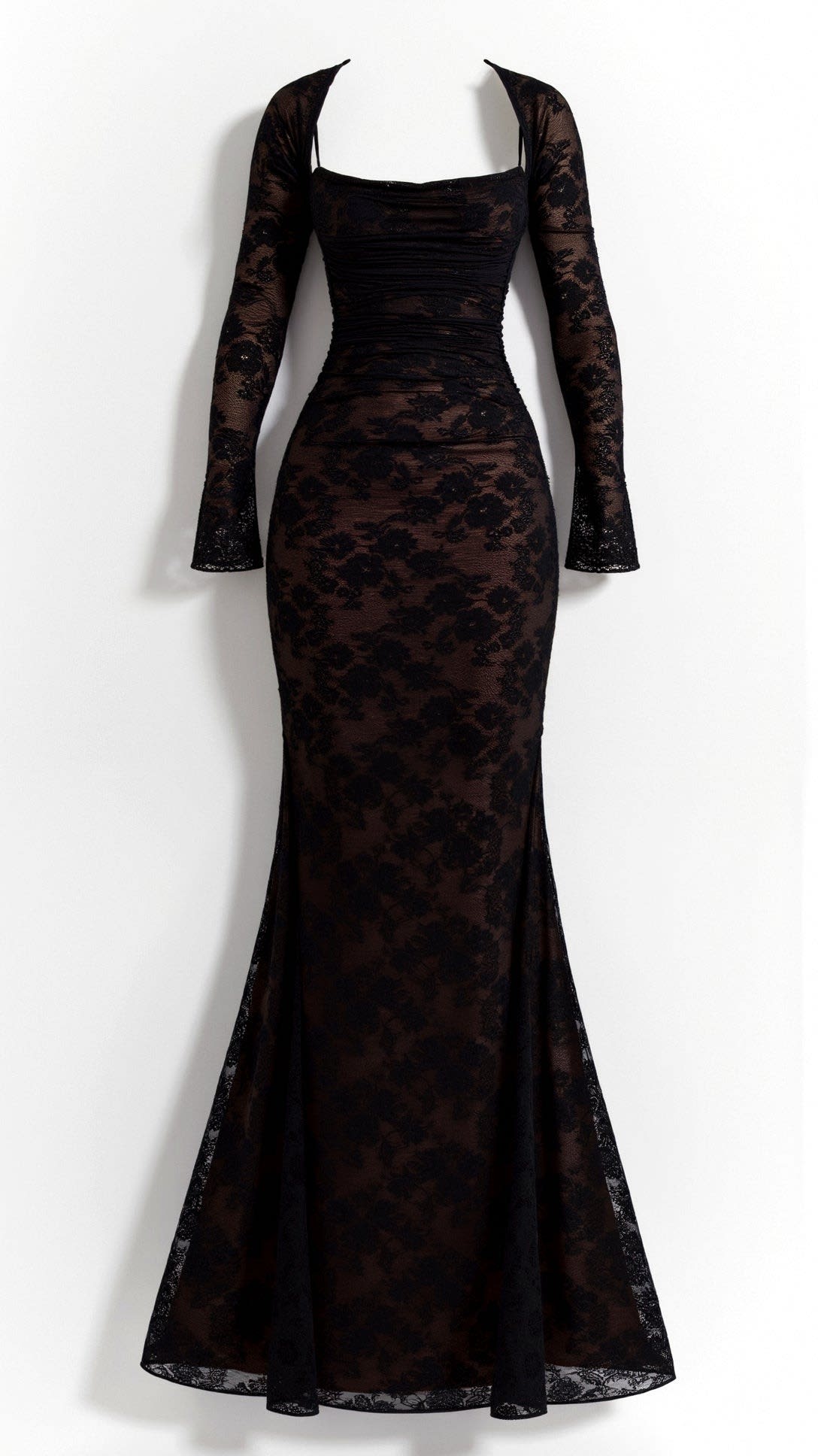 Phaedra Long Sleeve Lace Maxi Dress