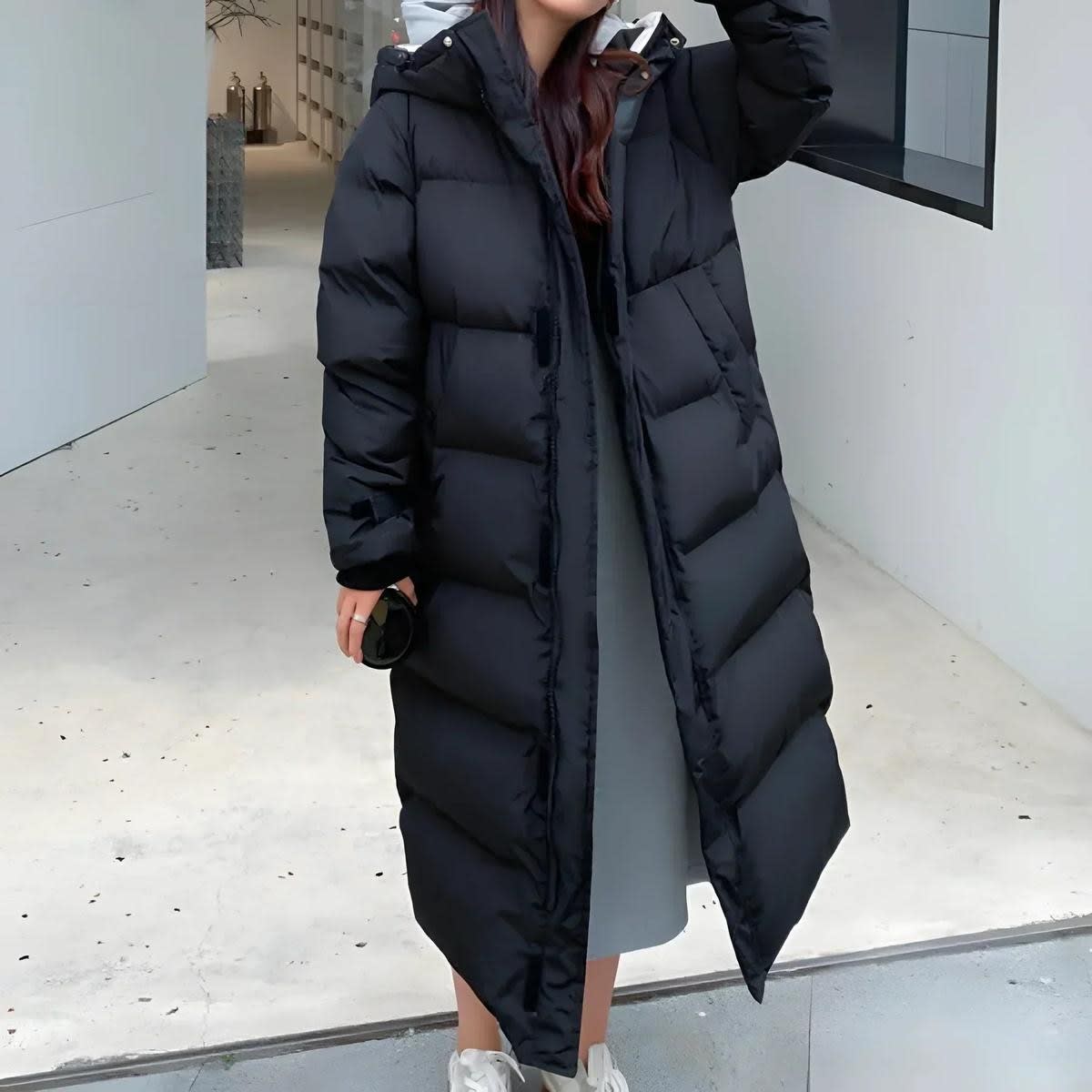 Zali Waterproof Longline Puffer Coat