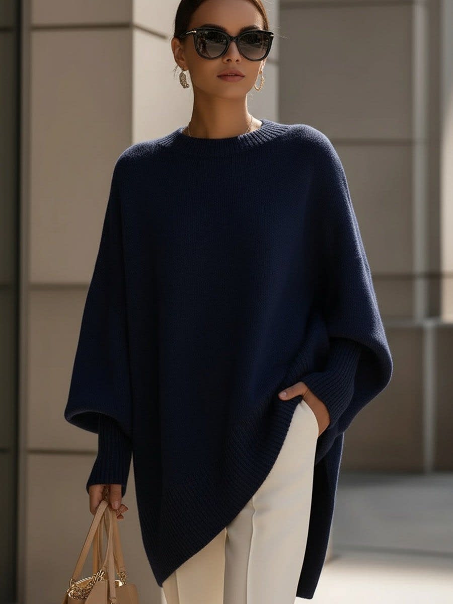 Ulani Oversized Drape Knit Sweater