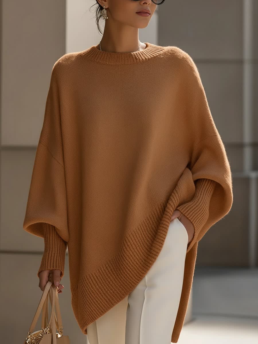 Ulani Oversized Drape Knit Sweater