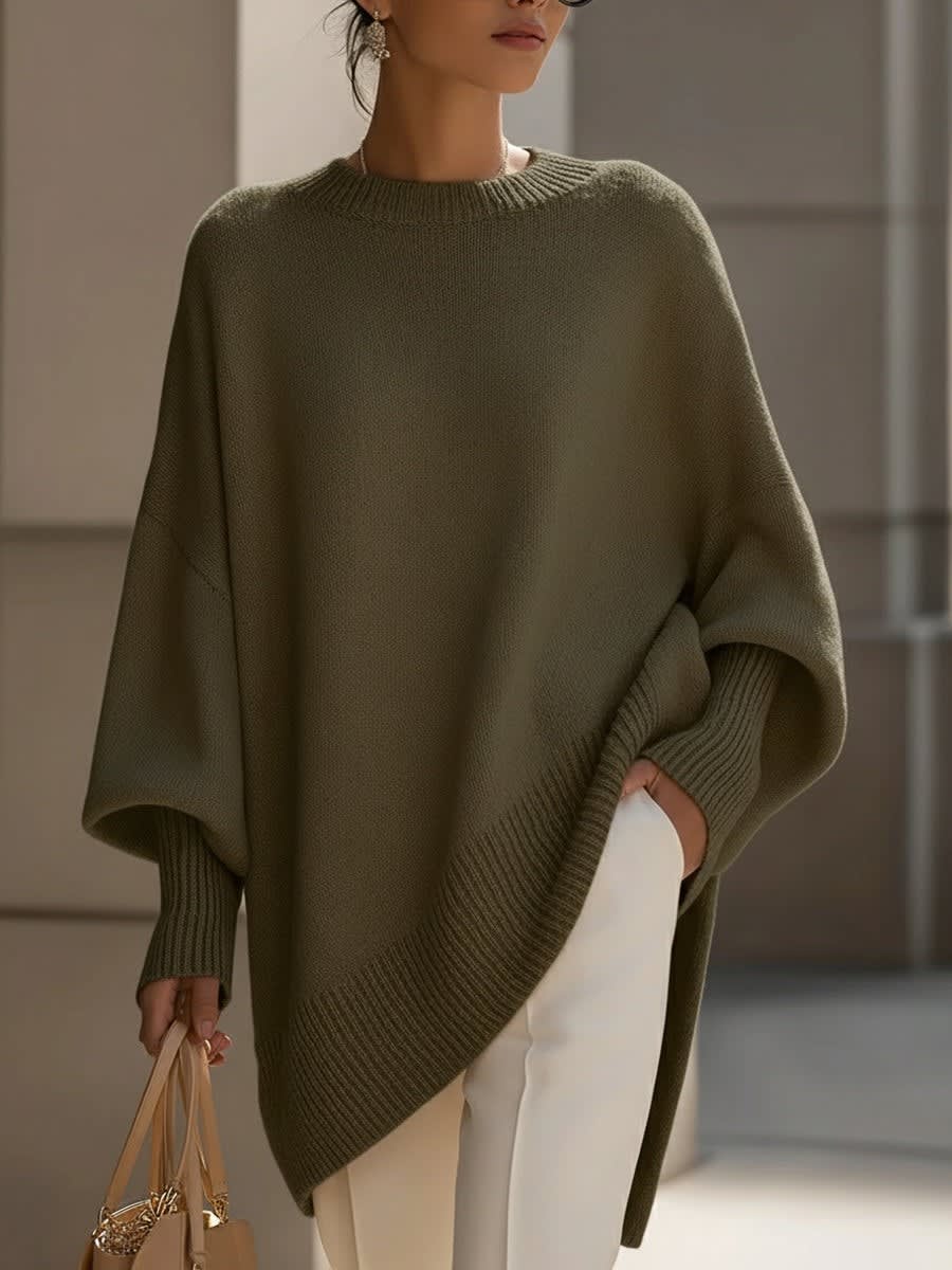 Ulani Oversized Drape Knit Sweater
