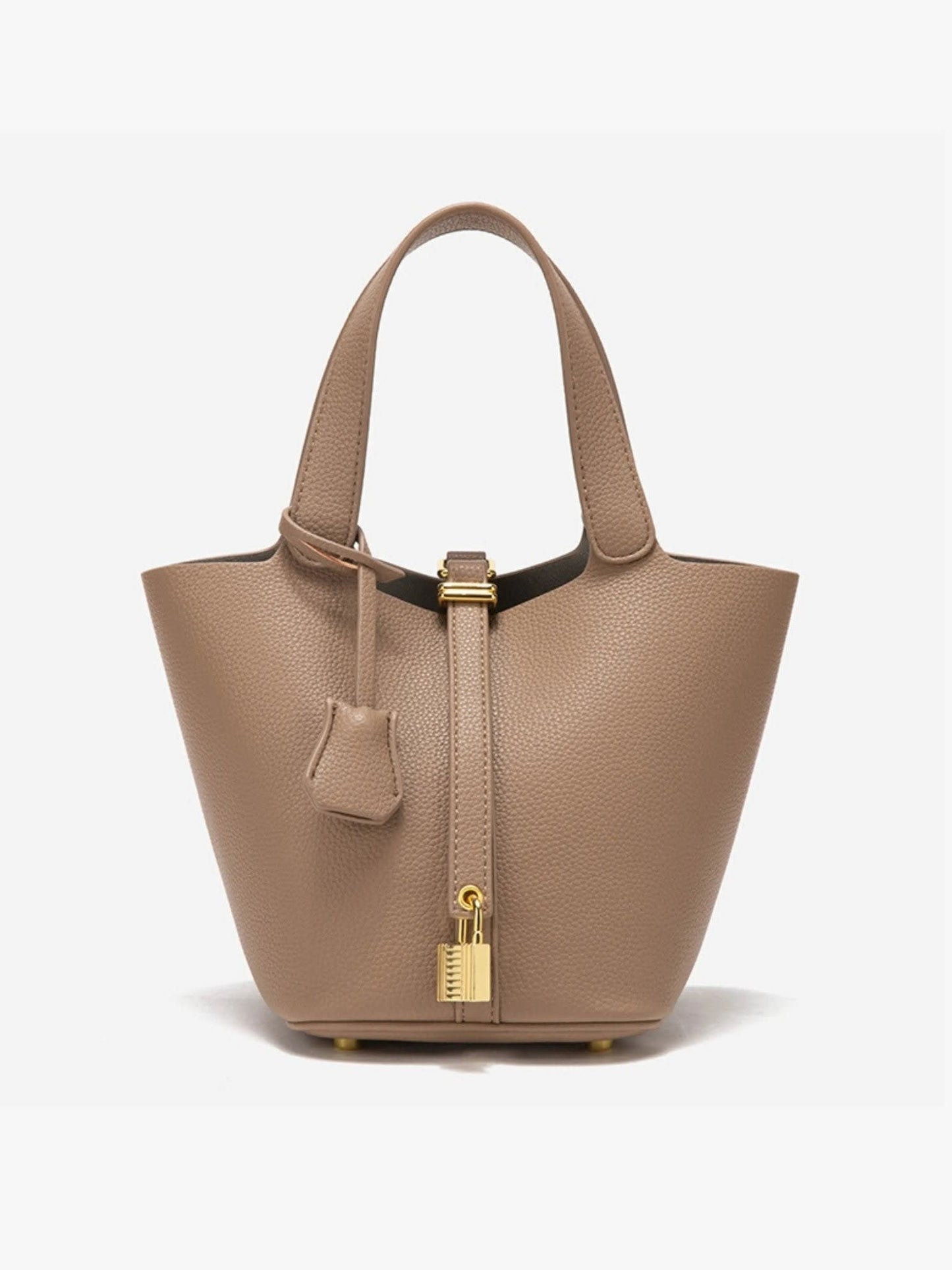 Lila Structured Leather Bucket Bag_2