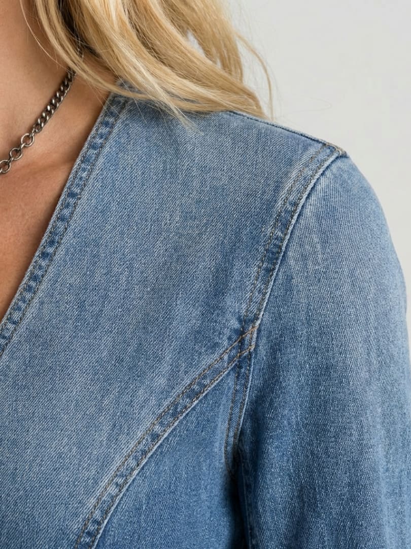 Jessica Button Front Denim Maxi Dress_5