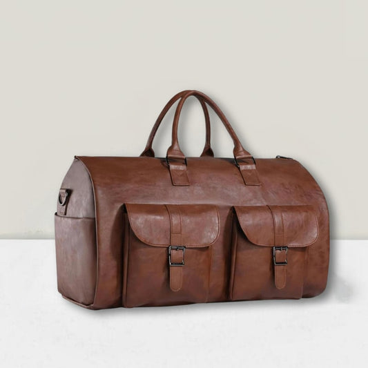 Elise Foldable Faux Leather Weekender Bag_1