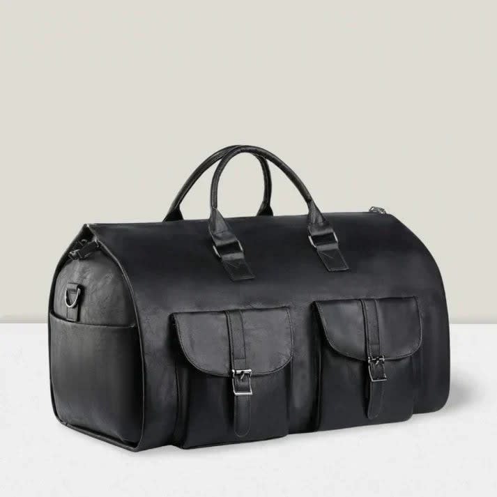 Elise Foldable Faux Leather Weekender Bag