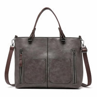 Ellen Water Resistant Faux Leather Tote Bag