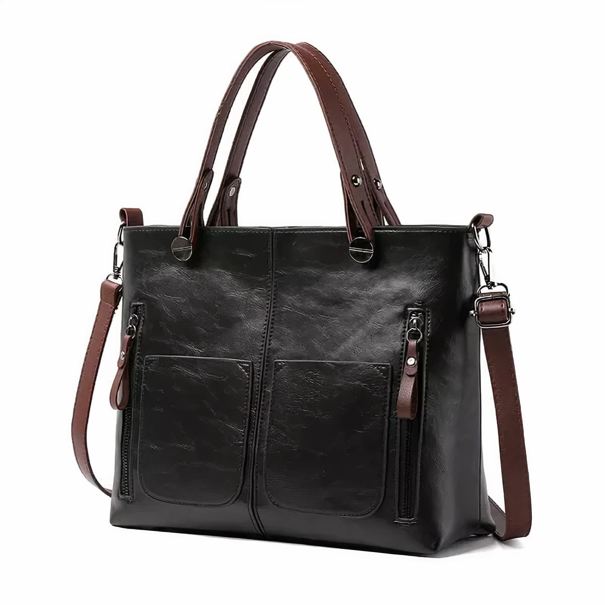 Ellen Water Resistant Faux Leather Tote Bag_7