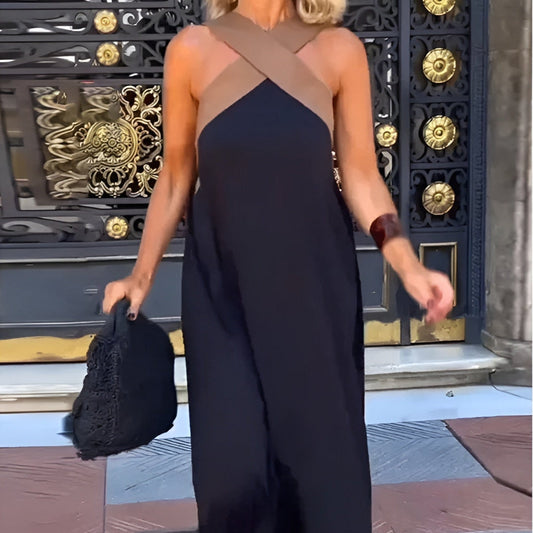 Natalie V-Neck Maxi Dress Crossover Flowy Summer