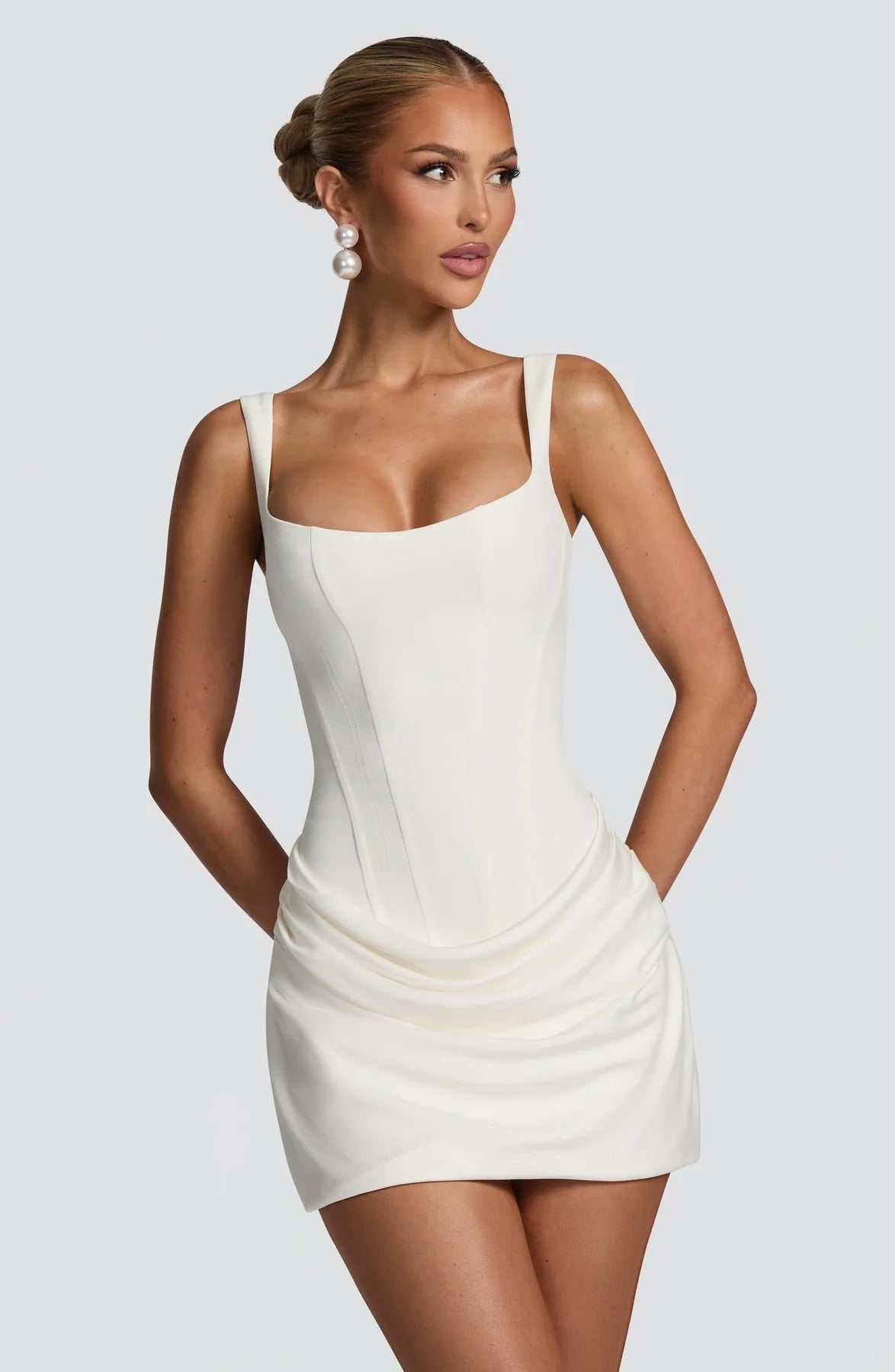 Portia Corset Cocktail Mini Dress