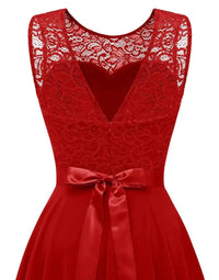 Vivien Lace High Low Wedding Guest Dress