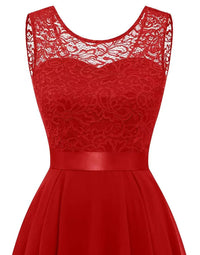 Vivien Lace High Low Wedding Guest Dress
