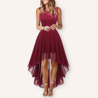 Vivien Lace High Low Wedding Guest Dress