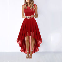 Vivien Lace High Low Wedding Guest Dress