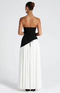 Jessamine Halterneck Wedding Guest Maxi Dress with High Slit