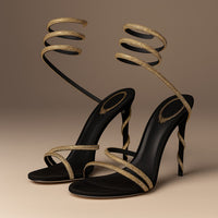 Lorelei Pemberton Crystal Coil Stiletto Heels