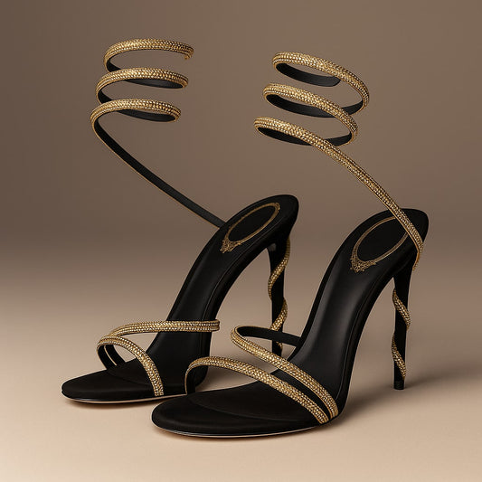 Lorelei Pemberton Crystal Coil Stiletto Heels_1