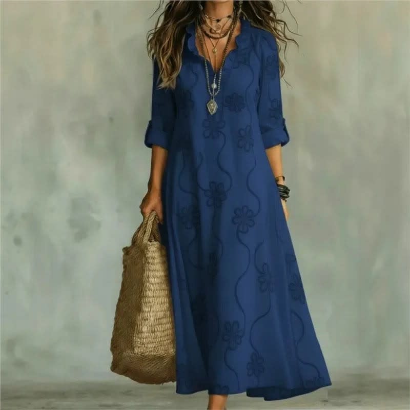 Dilys Floral Long Sleeve Maxi Dress
