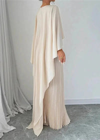 Maeve A-Line Cape Wedding Guest Maxi Dress