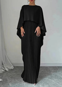 Maeve A-Line Cape Wedding Guest Maxi Dress