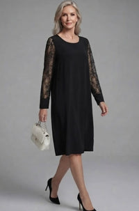 Sally Lace Sleeve Peplum Midi Cocktail Dress