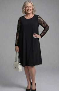 Sally Lace Sleeve Peplum Midi Cocktail Dress