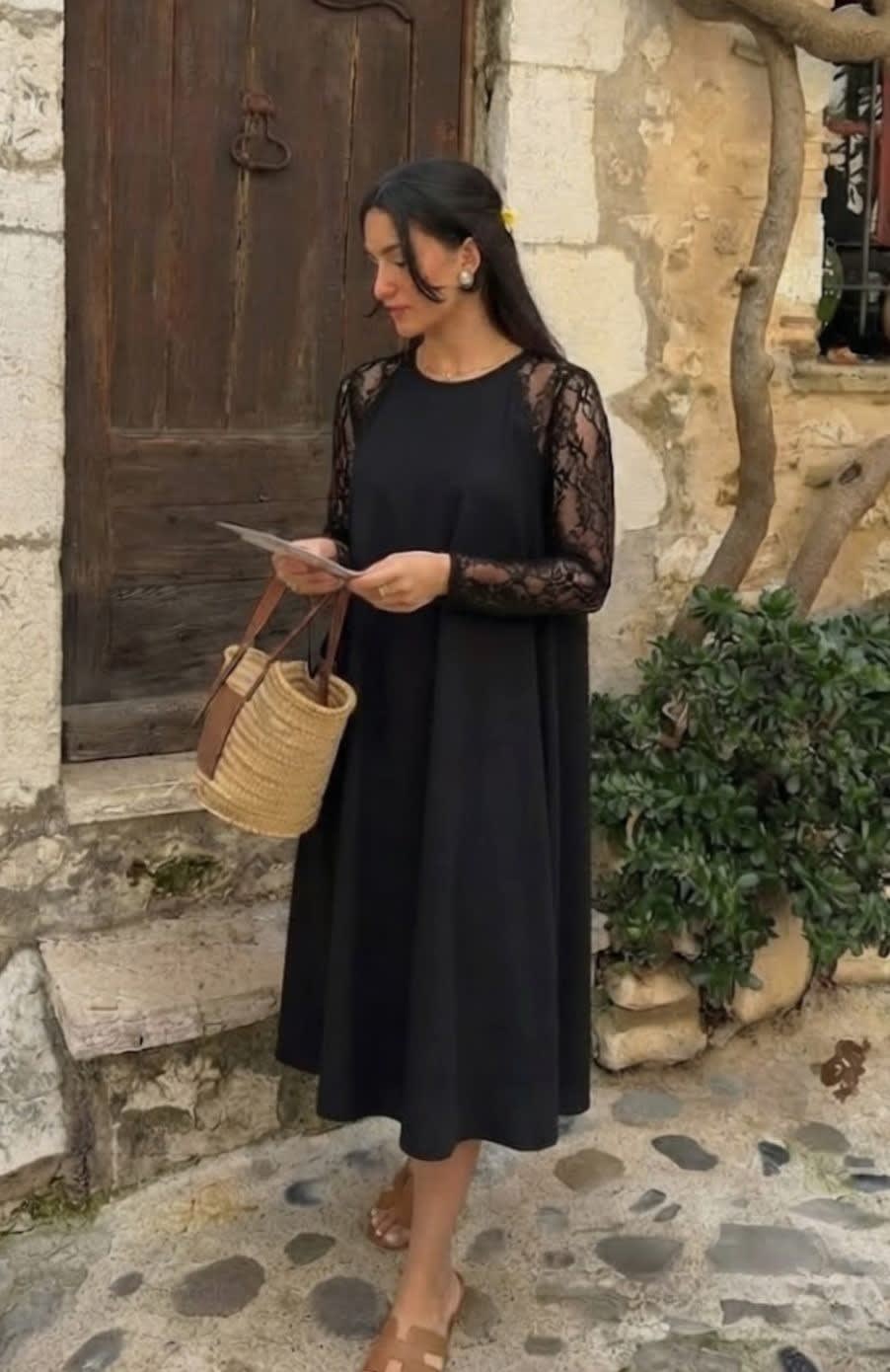 Sally Lace Sleeve Peplum Midi Cocktail Dress