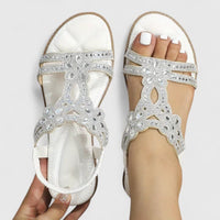 Sylvie Jewelled Flat Orthopedic Sandals