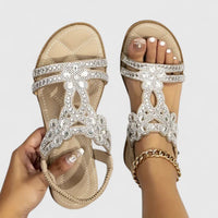 Sylvie Jewelled Flat Orthopedic Sandals