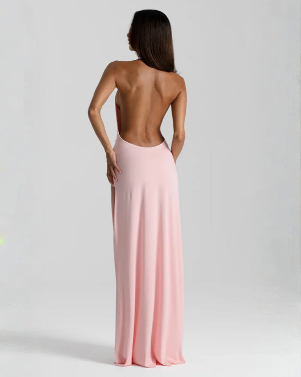 Merryn Halter Neck Backless Maxi Dress_9