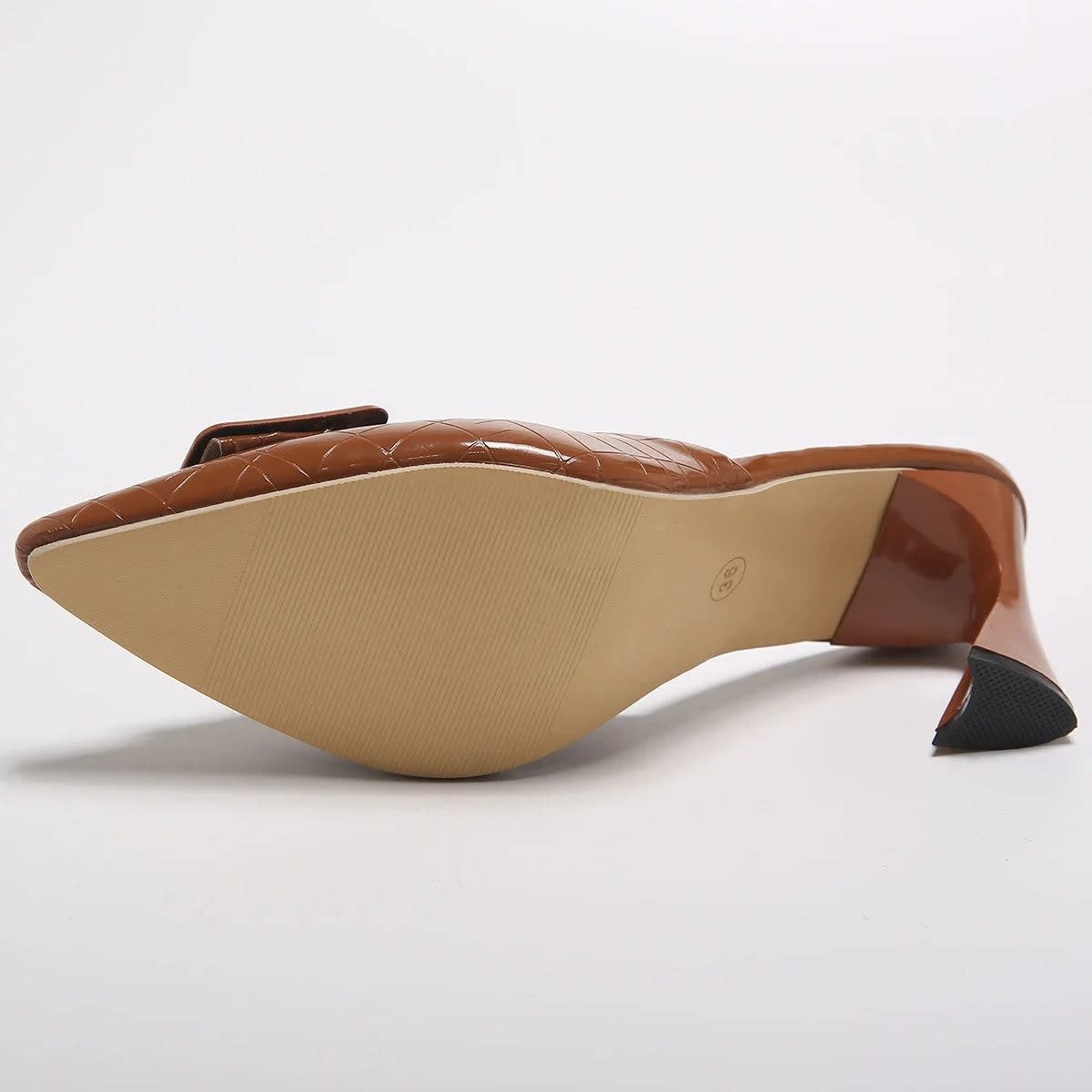 Isolde Yarborough Buckle Block Heel Mules_14