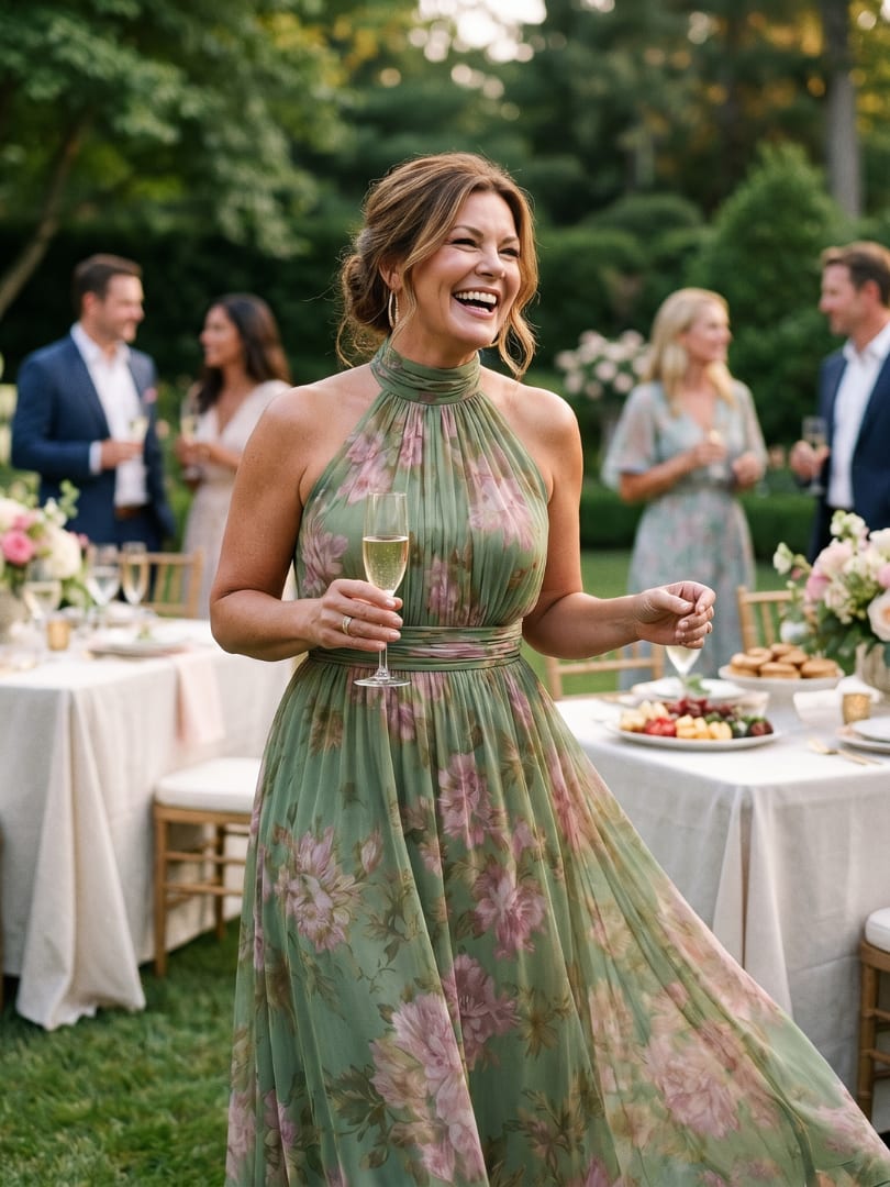 Thea Floral Halter Maxi Dress