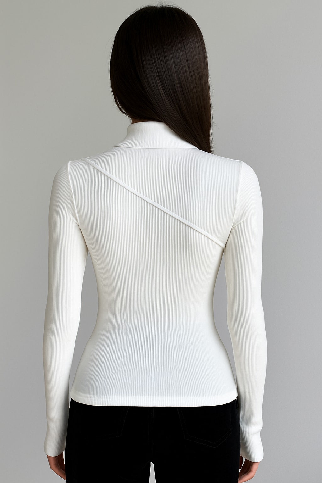 Vilde Slim Fit Mock Neck Top_2