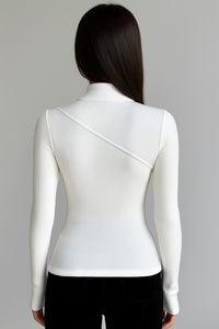 Vilde Slim Fit Mock Neck Top