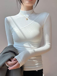 Vilde Slim Fit Mock Neck Top