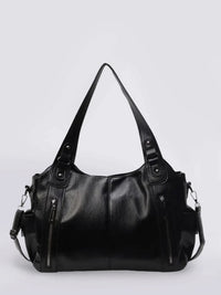 Shae Multi Pocket Leather Shoulder Bag