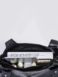Shae Multi Pocket Leather Shoulder Bag