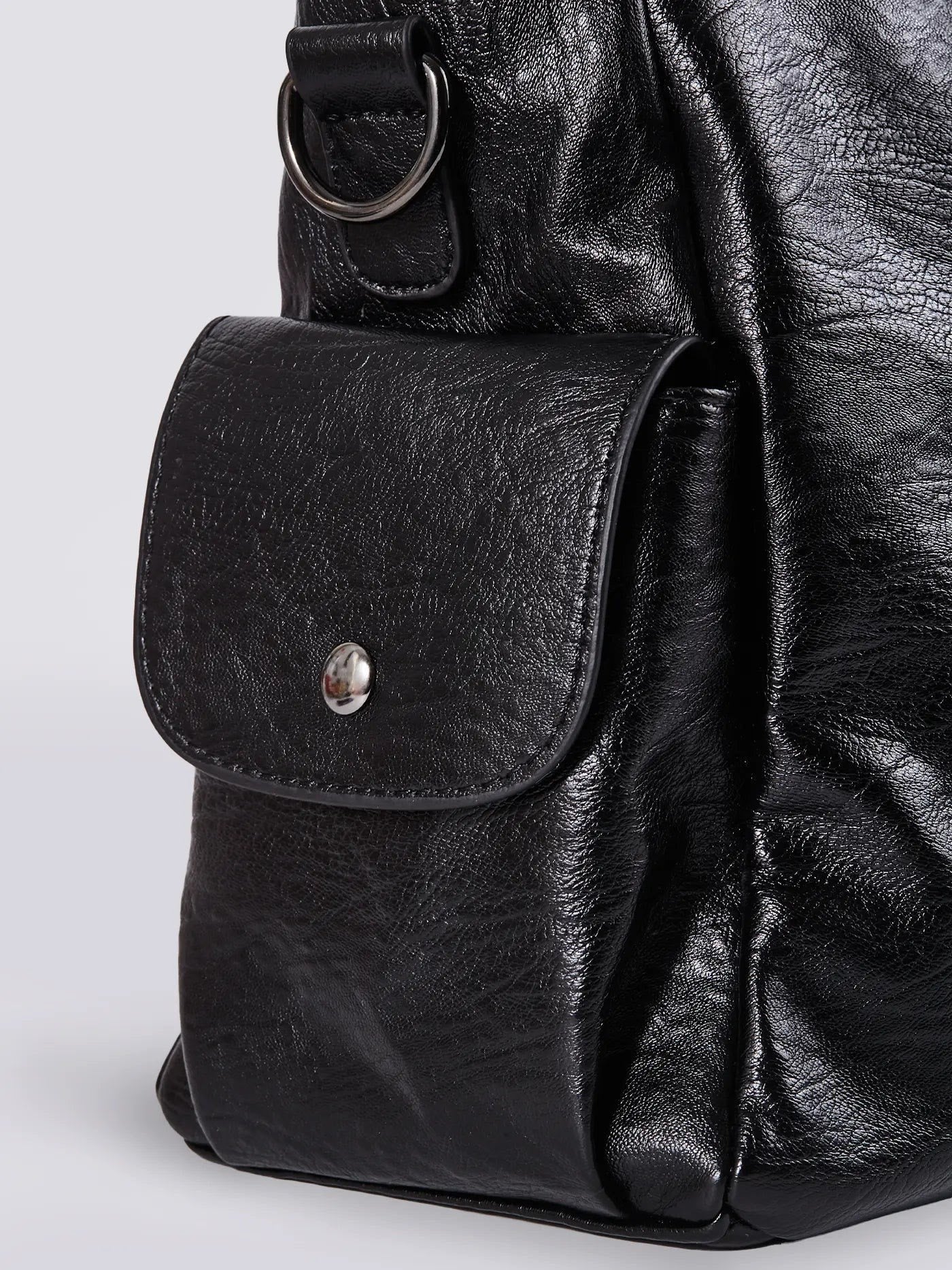 Shae Multi Pocket Leather Shoulder Bag