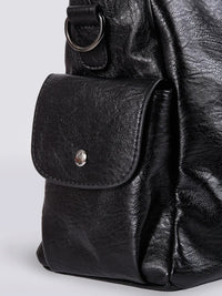Shae Multi Pocket Leather Shoulder Bag