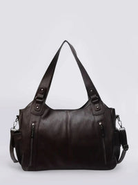 Shae Multi Pocket Leather Shoulder Bag