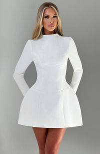 Hilary Long Sleeve Cocktail Mini Dress