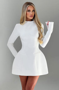 Hilary Long Sleeve Cocktail Mini Dress