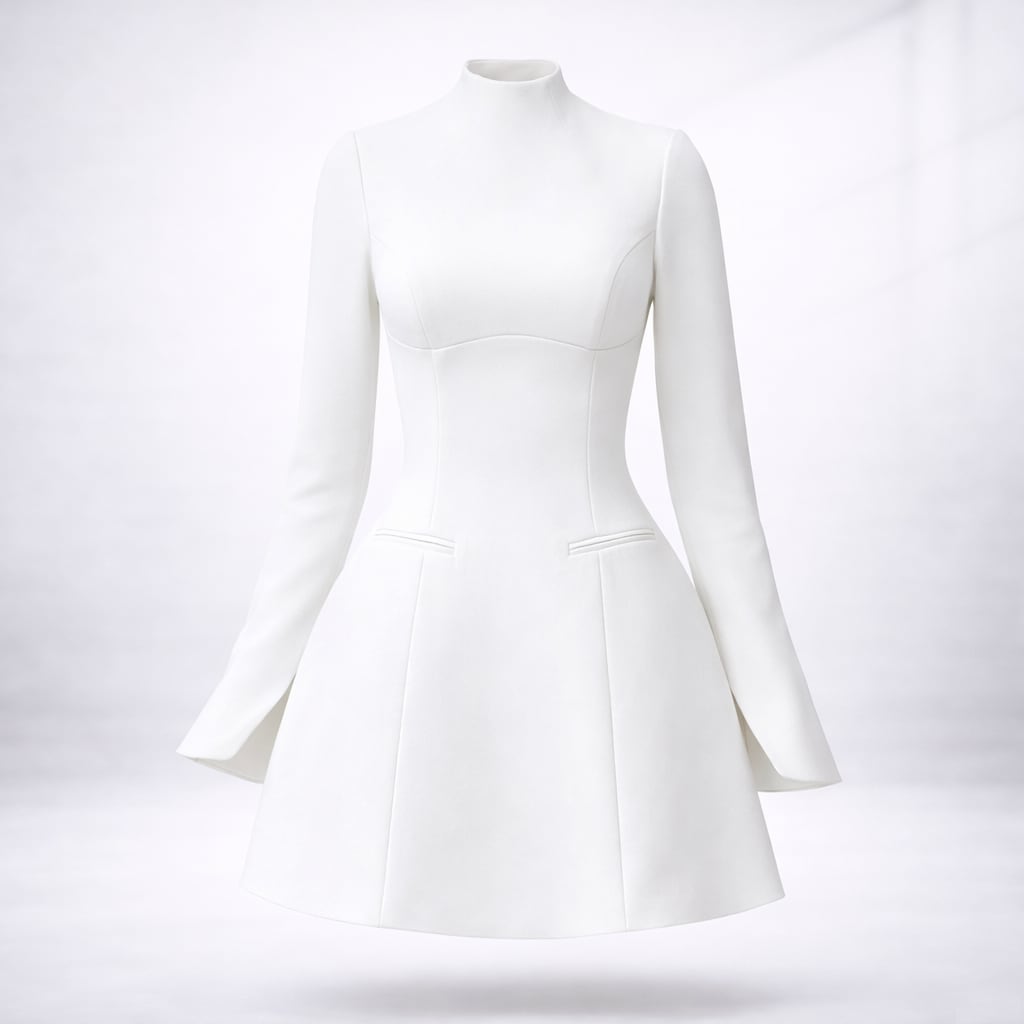 Hilary Long Sleeve Cocktail Mini Dress_9
