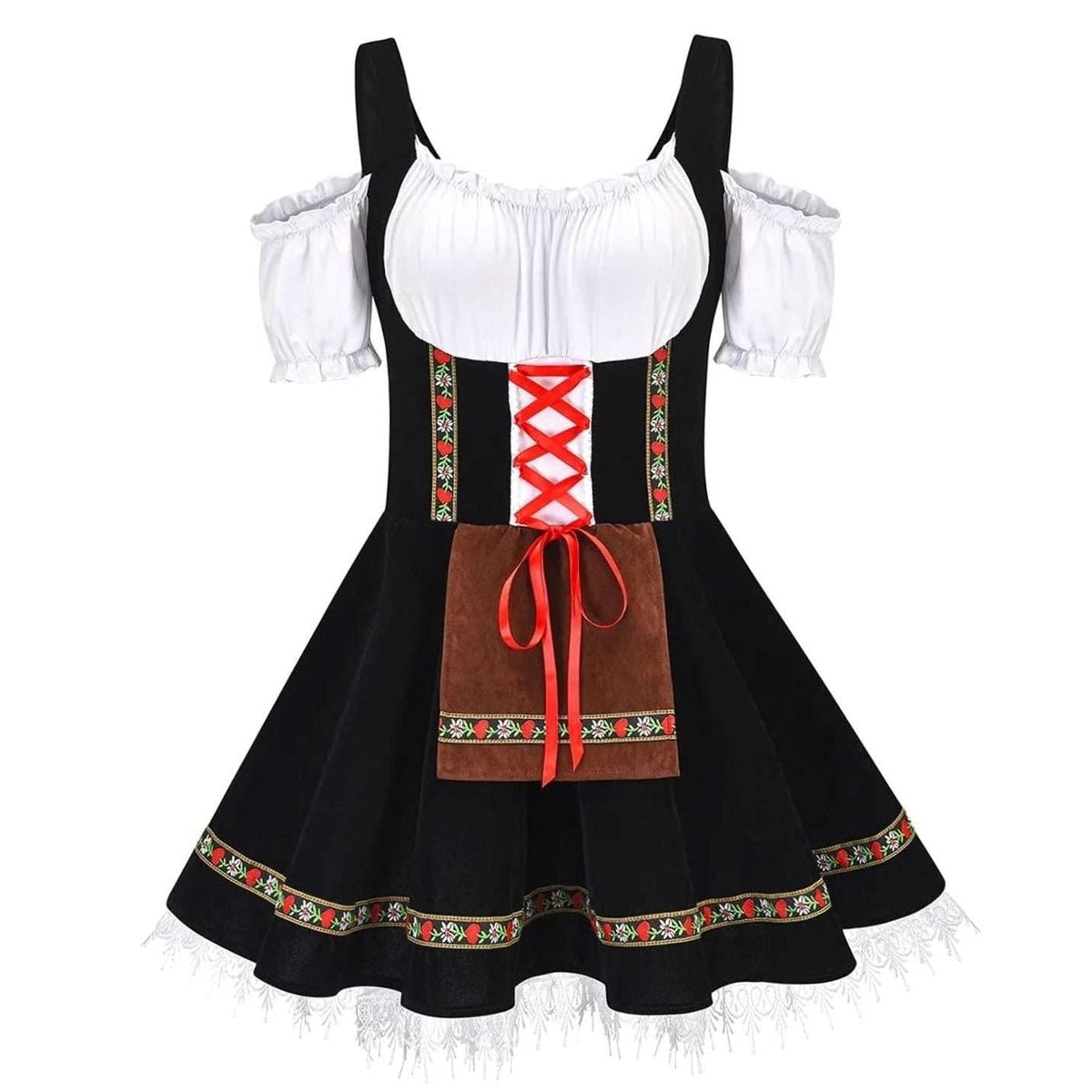 Winnie Oktoberfest Off-Shoulder A-Line Dirndl Dress