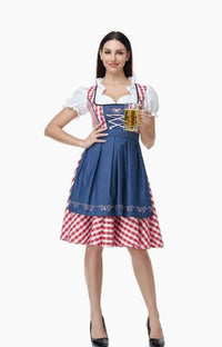 Winnie Oktoberfest Off-Shoulder A-Line Dirndl Dress
